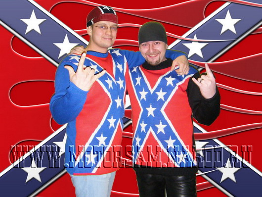 Мужские свитера - Флаг Конфедерации, 3-х цветные