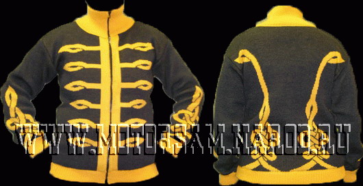 Мужской свитер - с стиле мундира армии Конфедерации времён Гражданской войны в США